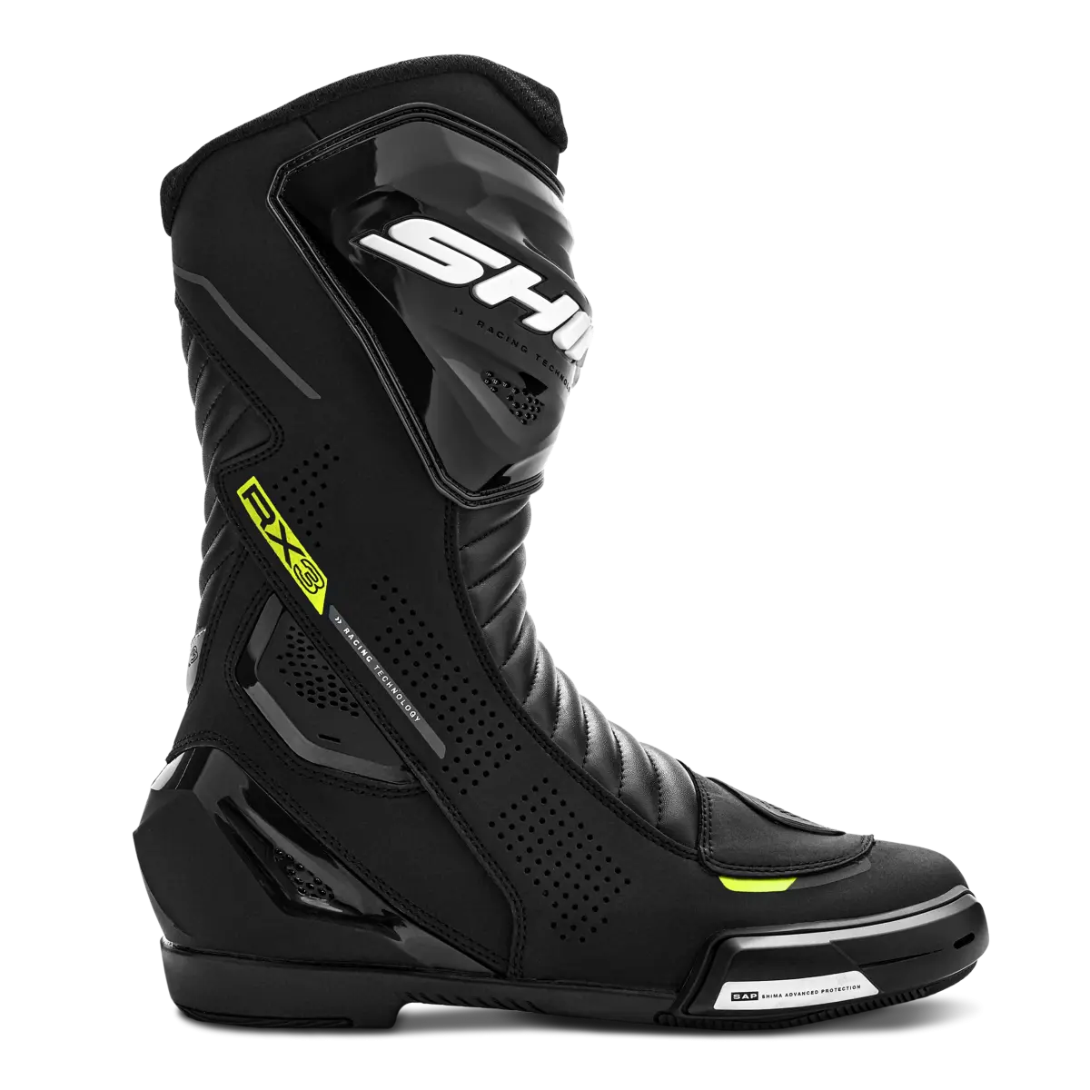 SHIMA RX-3 Moto Corrida Homem Botas Preto Amarelo – 3 – Maximomoto PT