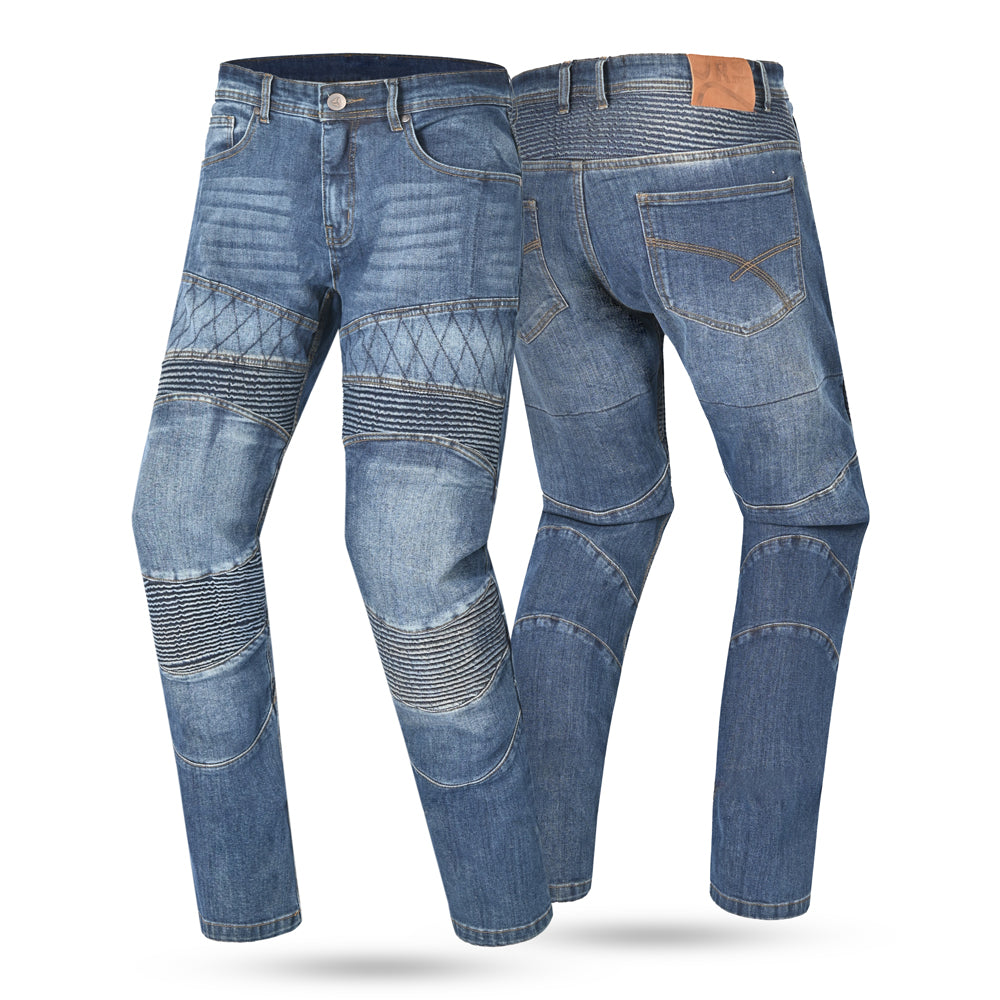 R-TECH CASTEL CE Approved AA jeans Moto Calças Azul