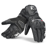 BELA LEMOX Moto Couro Luvas Preto Anthra