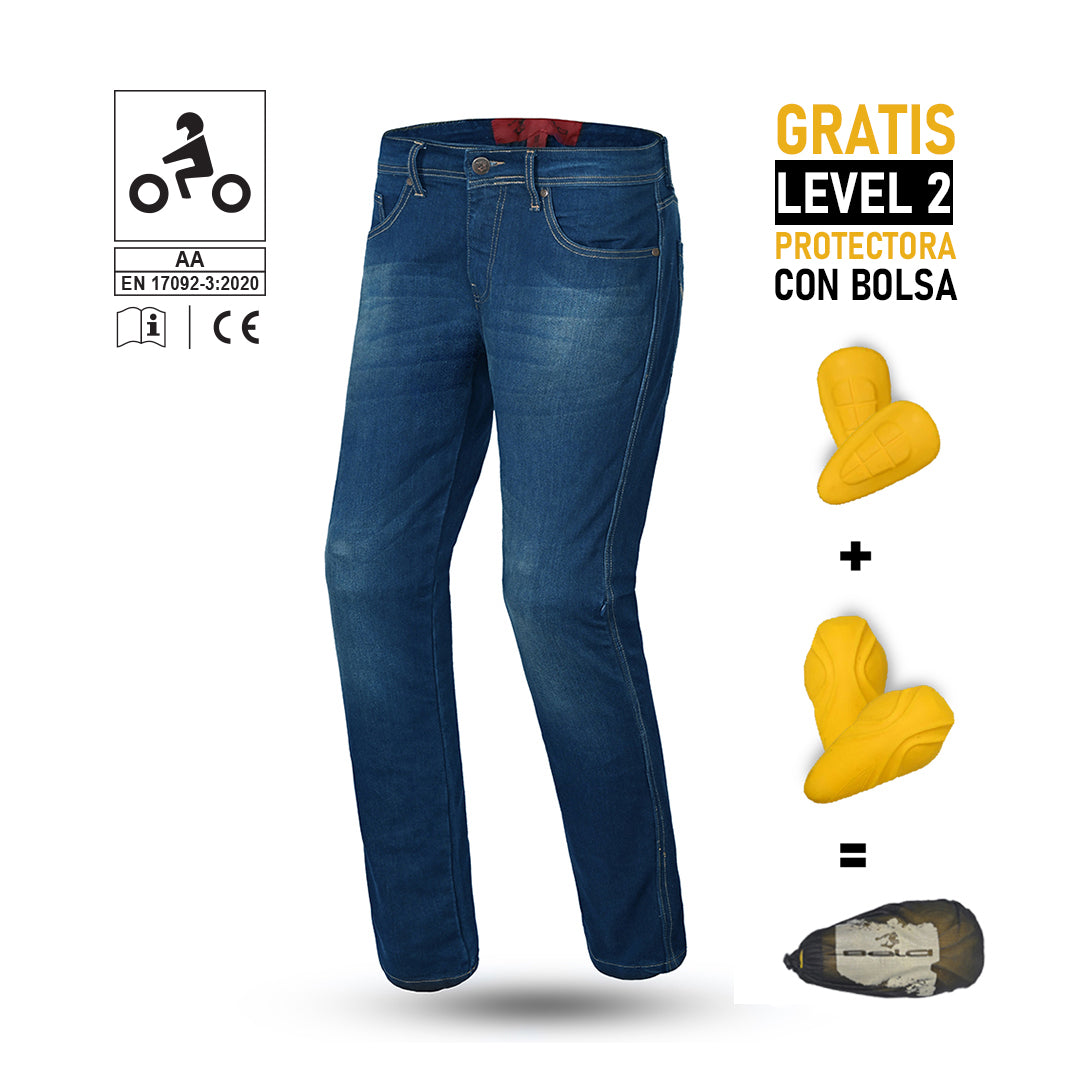 BELA TOUGH RIDER Denim Jeans Motorcycle Pants Random Blue 34L – 3 – Maximomoto PT