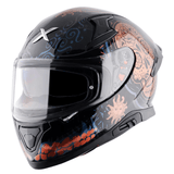 AXOR APEX TRANCE Moto Integral Capacete Preto Gold