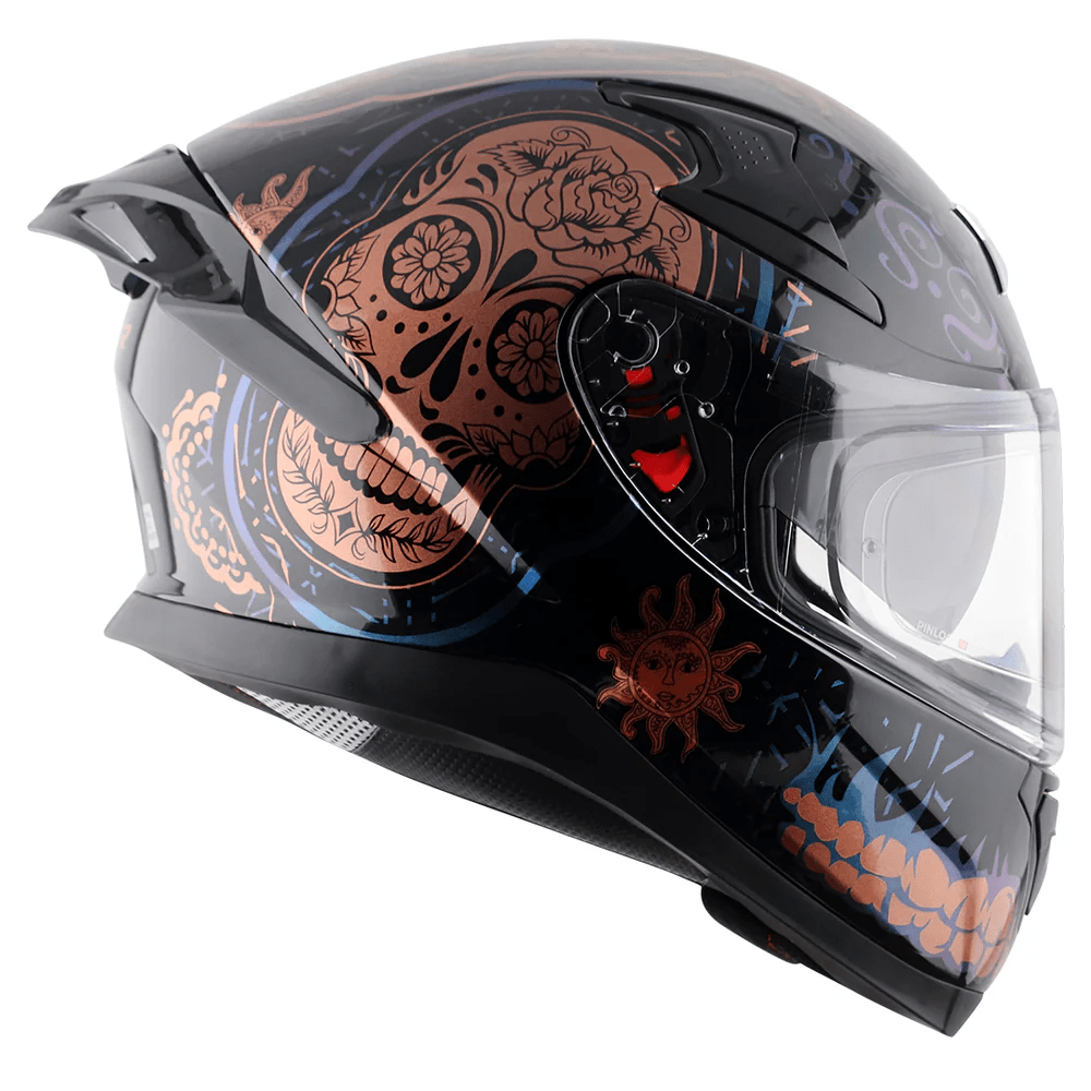 AXOR APEX TRANCE Moto Integral Capacete Preto Gold – 2 – Maximomoto PT