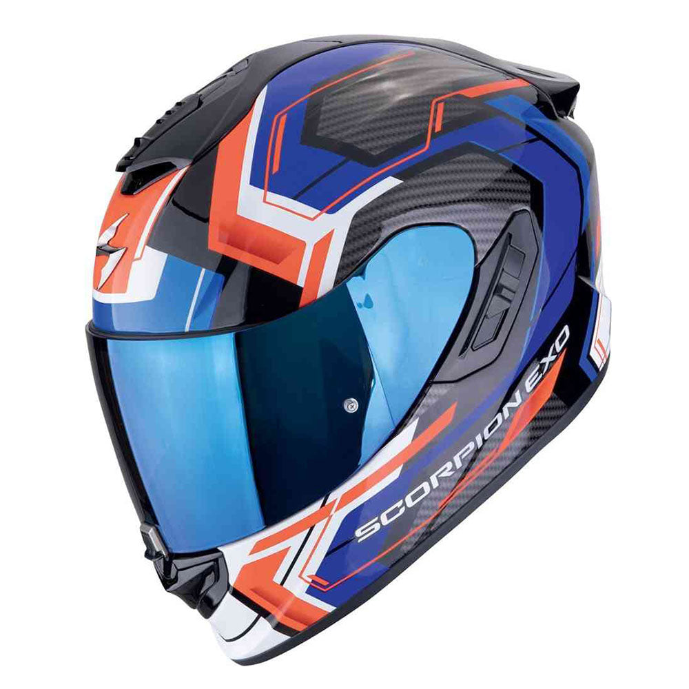 SCORPION EXO-1400 EVO AIR LINART INTEGRAL CASCO Black-Red Blue – 1 – Maximomoto PT