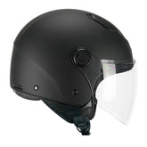 SKA-P 1LHA LUKE MONO Jet Casco Negro mate – Maximomoto PT