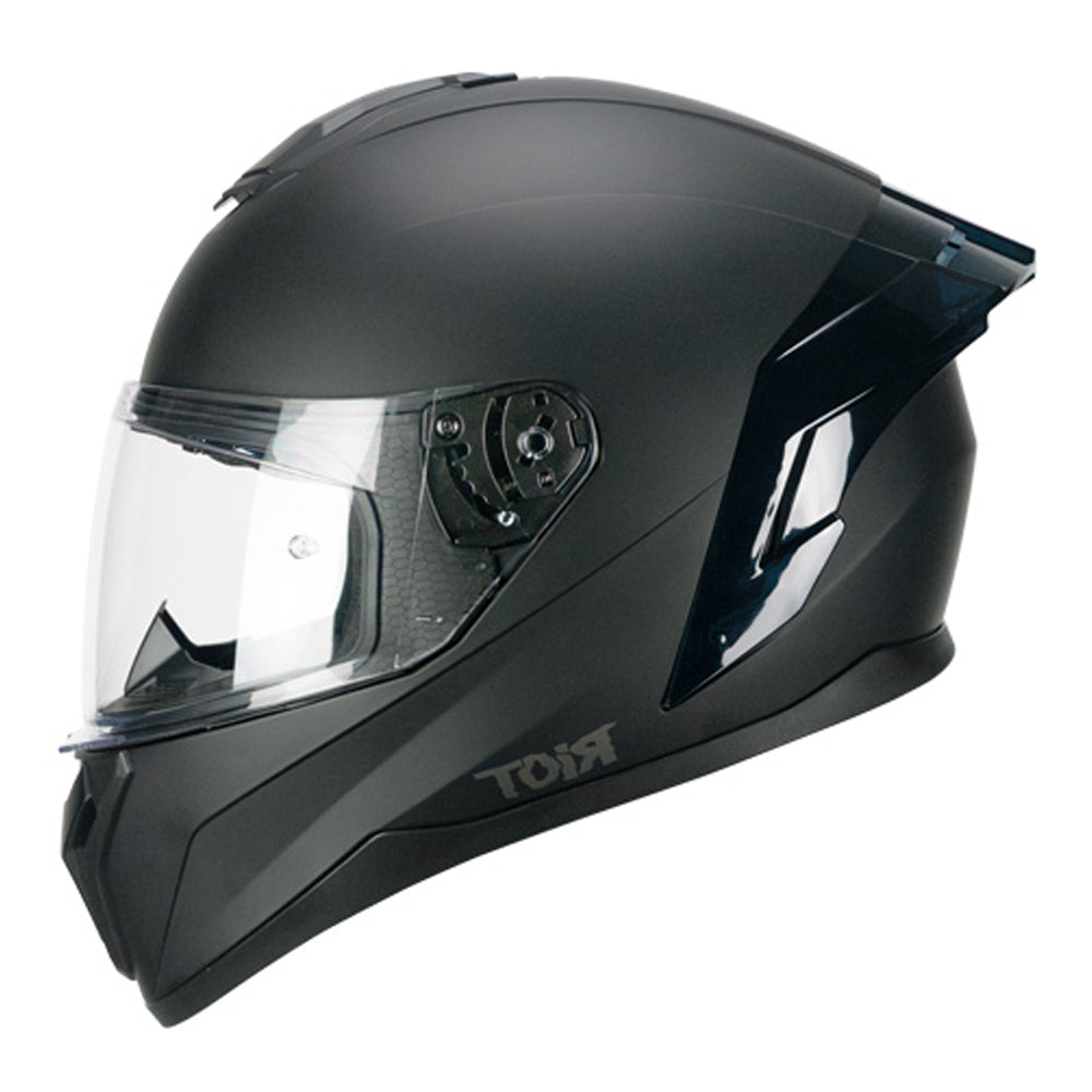 CGM 330A RIOT MONO Integral Moto Casco Negro Mate