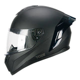 CGM 330A RIOT MONO Integral Moto Casco Negro Mate