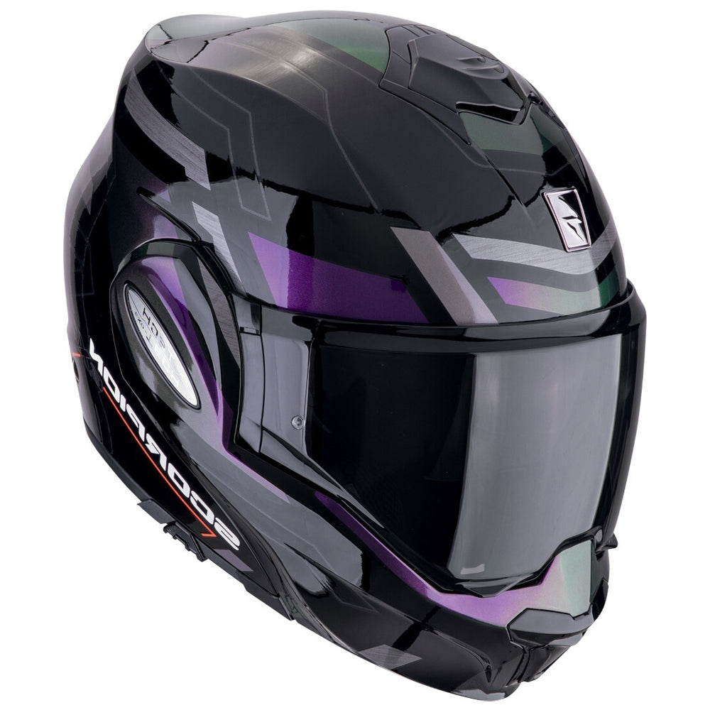 SCORPION EXO Tech Evo Conquer Turismo Casco modular Negro-Camaleon – 2 – Maximomoto PT