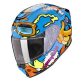 SCORPION EXO-JNR AIR FUN INTEGRAL CASCO Azul-Naranja