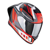 SCORPIONEXO-R1 EVO AIR VITAL INTEGRAL CASCO Gris Blanco Rojo