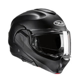 HJC F100 UNI integral de moto deportivo casco semi plano negro