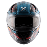 AXOR APEX VENOMOUS DV Moto Integral Capacete Preto Azul
