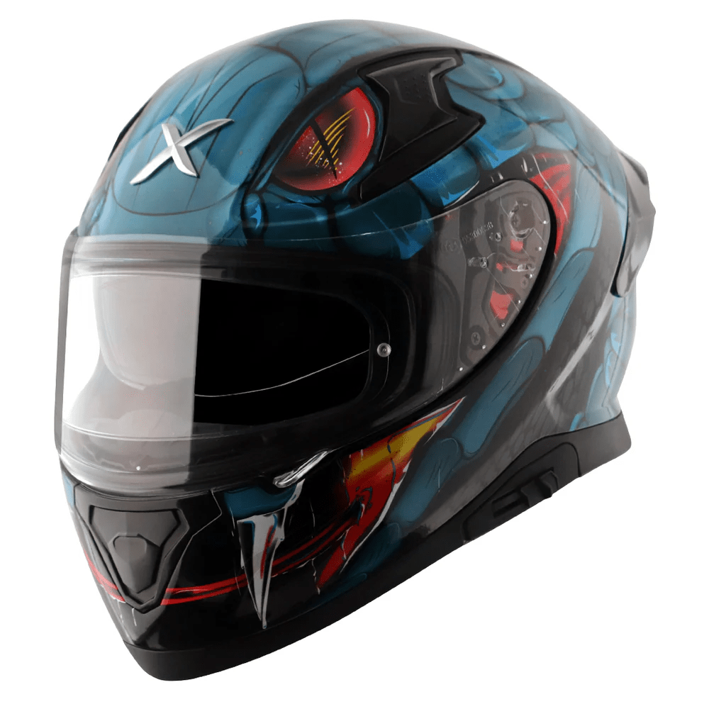 AXOR APEX VENOMOUS DV Moto Integral Capacete Preto Azul – 1 – Maximomoto PT