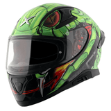 AXOR APEX VENOMOUS DV FULL-FACE MOTORCYCLE HELMET BLACK_GREEN