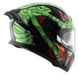 AXOR APEX VENOMOUS DV FULL-FACE MOTORCYCLE HELMET BLACK_GREEN
