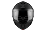 MT Genesis SV Solid A1 abatible, negro brillante Casco de motocicleta