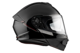 MT Genesis SV Solid A1 abatible, negro brillante Casco de motocicleta