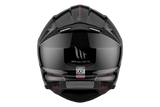 MT Genesis SV Solid A1 abatible, negro brillante Casco de motocicleta