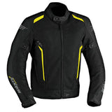 Seventy SD-Jt32 casacos de moto de turismo de verano para hombre, color negro y amarillo flúor