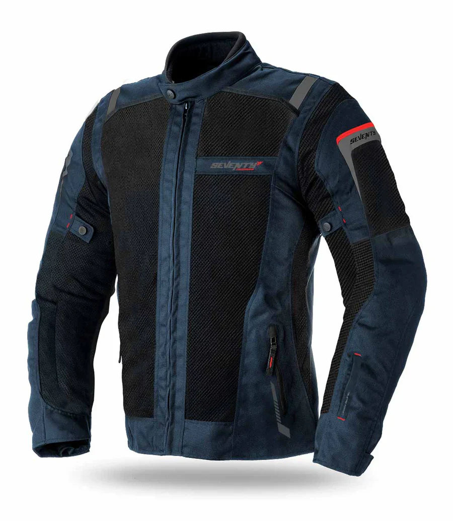 Seventy SD-JT56 casacos de turismo de verano para hombre, azul marino y Preto – 1 – Maximomoto PT