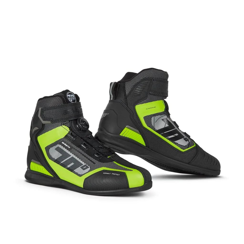 SEVENNTY SD-BR3 VELOCE PRO BOOT NEGRO/AMARILLO FLUOR – 1 – Maximomoto PT