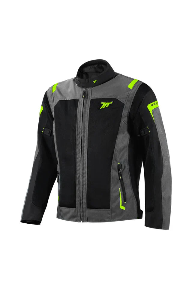 SEVENTY SD-JT66 SAHARA Moto Homem Casacos Cinza Amarelo Fluo – 3 – Maximomoto PT