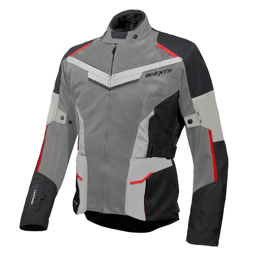 SEVENTY SD-JT70 ATACAMA Moto Homem Casacos Preto Cinza Vermelho – 1 – Maximomoto PT