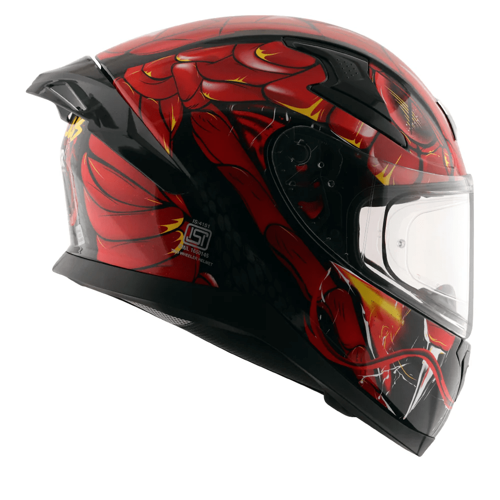 AXOR APEX VENOMOUS DV CASCO INTEGRAL DE MOTOCICLETA NEGRO_ROJO – 2 – Maximomoto PT