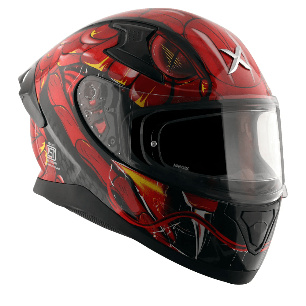 AXOR APEX VENOMOUS DV CASCO INTEGRAL DE MOTOCICLETA NEGRO_ROJO – 8 – Maximomoto PT