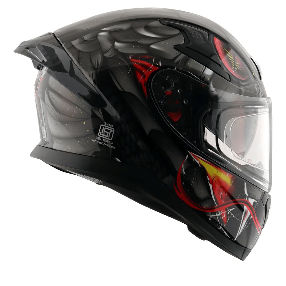AXOR APEX VENOMOUS DV Moto Integral Capacete Preto Matt Cinza – 2 – Maximomoto PT
