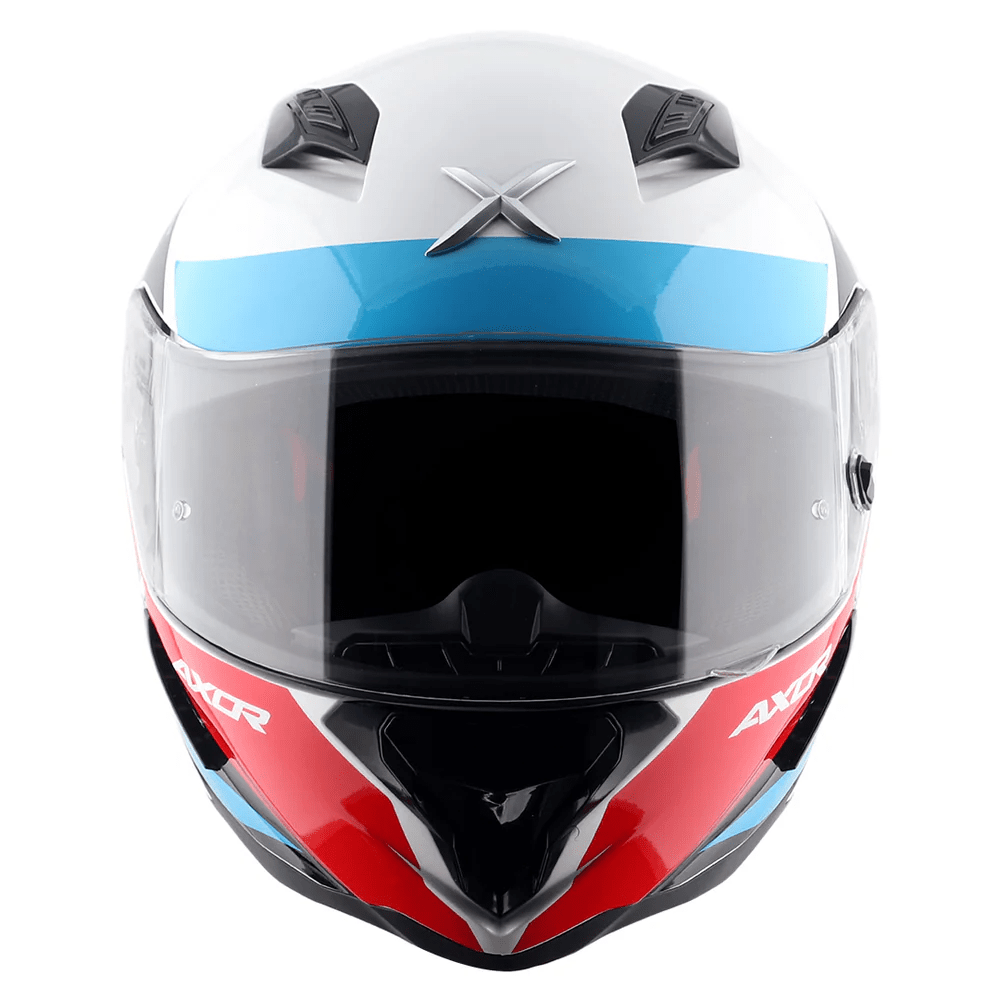 AXOR HUNTER TURBO CASCO ONTEGRAL DE MOTOCICLETA BLANCO-ROJO – 3 – Maximomoto PT