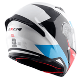 AXOR HUNTER TURBO CASCO ONTEGRAL DE MOTOCICLETA BLANCO-ROJO