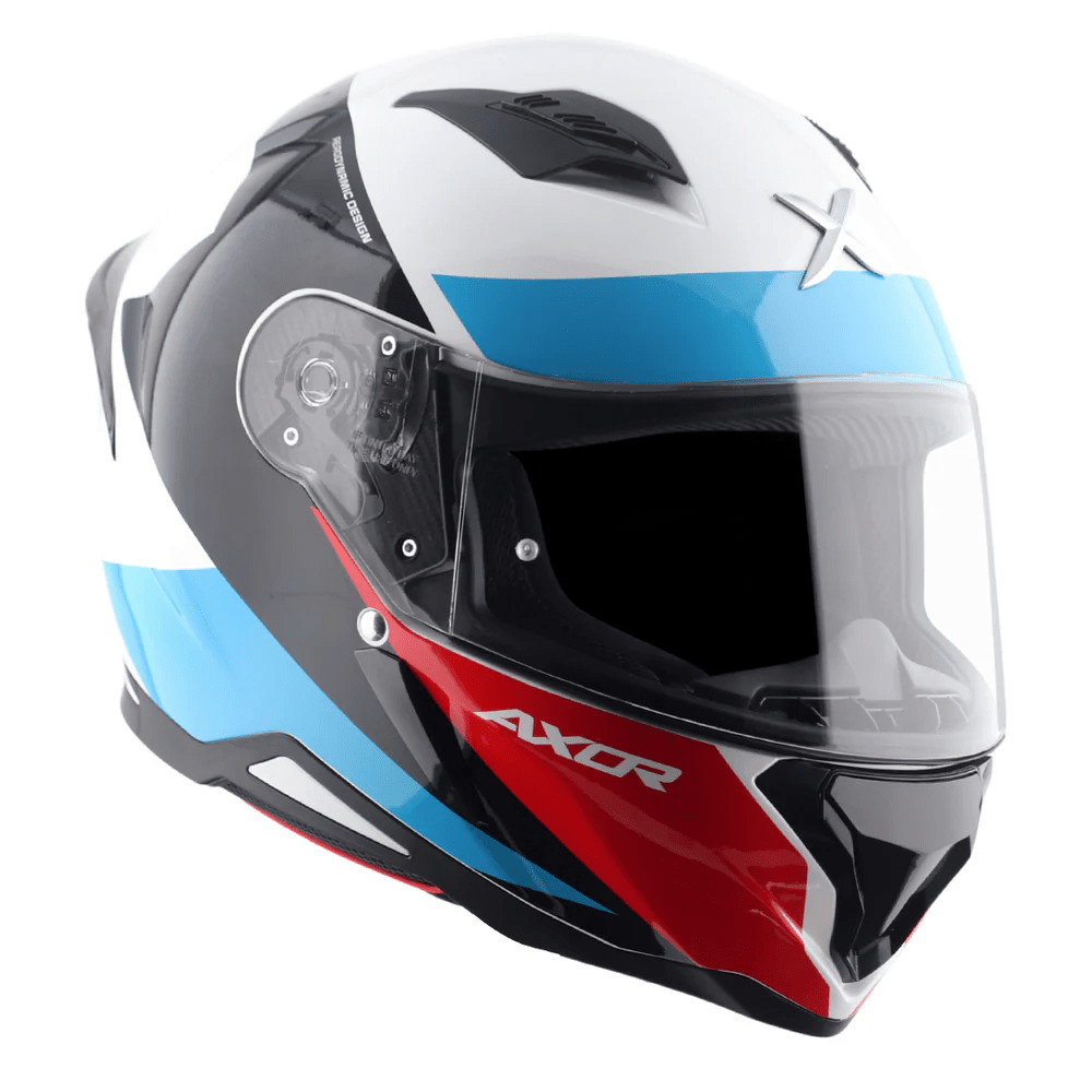 AXOR HUNTER TURBO CASCO ONTEGRAL DE MOTOCICLETA BLANCO-ROJO – 8 – Maximomoto PT