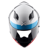 AXOR HUNTER TURBO CASCO ONTEGRAL DE MOTOCICLETA BLANCO-ROJO