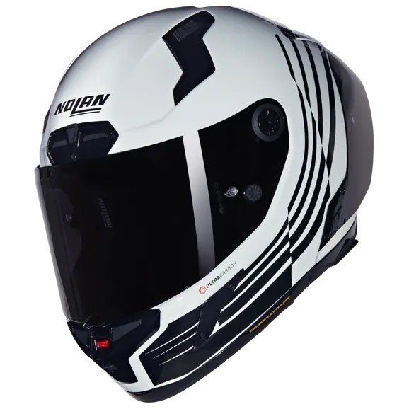 NOLAN X-804 RS ULTRA CARBON ALA 344 CASCO INTEGRAL BLANCO NEGRO – 2 – Maximomoto PT
