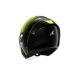 SHARK RS JET Moto Capacete Preto Amarelo Prata