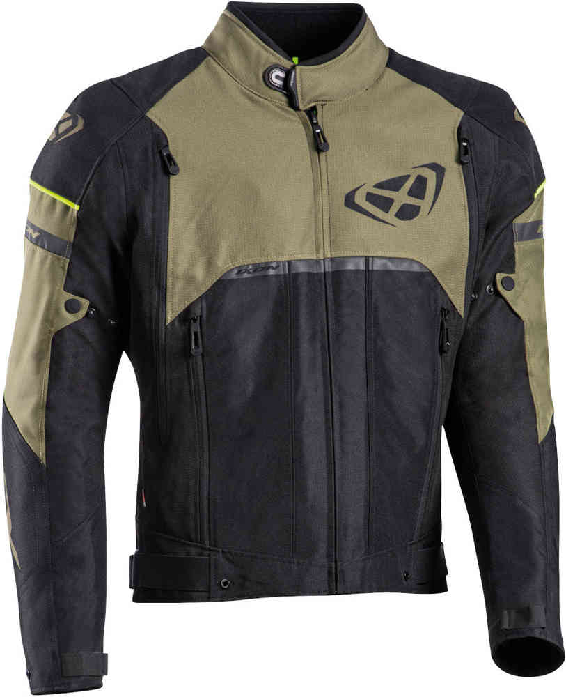 IXON ALLROAD Moto Hombre Textil Chaqueta Negro Caqui – 1 – Maximomoto PT