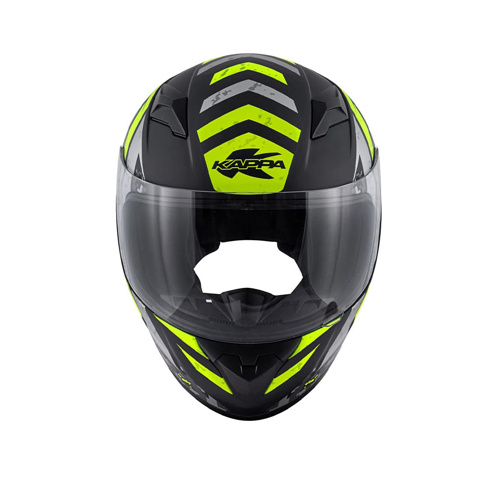 Kappa KJ04 Junior SPORTS TOUR FULL FACE Helmet Black Yellow – 2 – Maximomoto PT