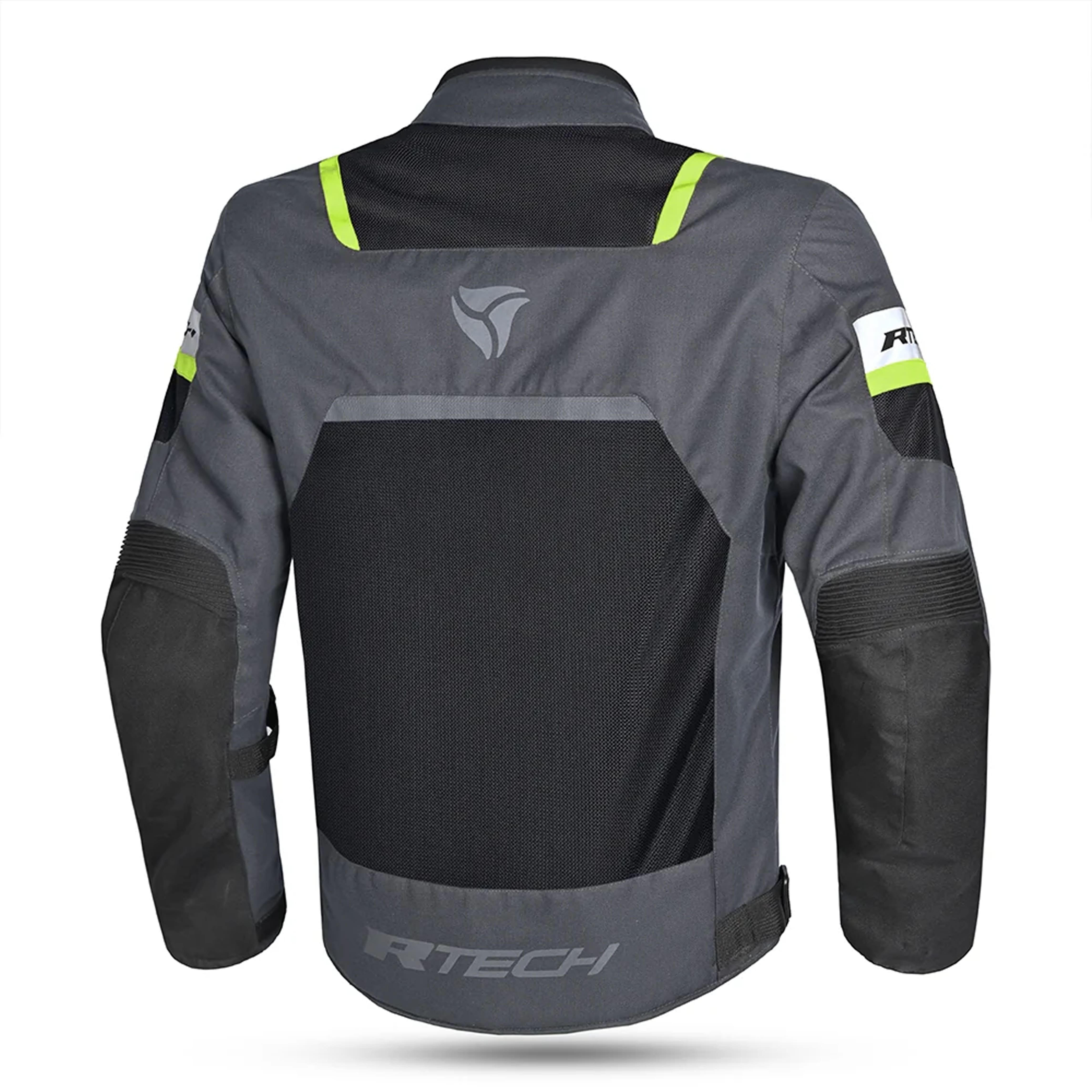 R-TECH SPIRAL MESH Motorcycle Jackets - Gray, Black, Fluorescent Yellow – 2 – Maximomoto PT