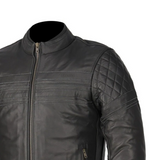 BELA Merlin Piel Casacos De Moto Preto