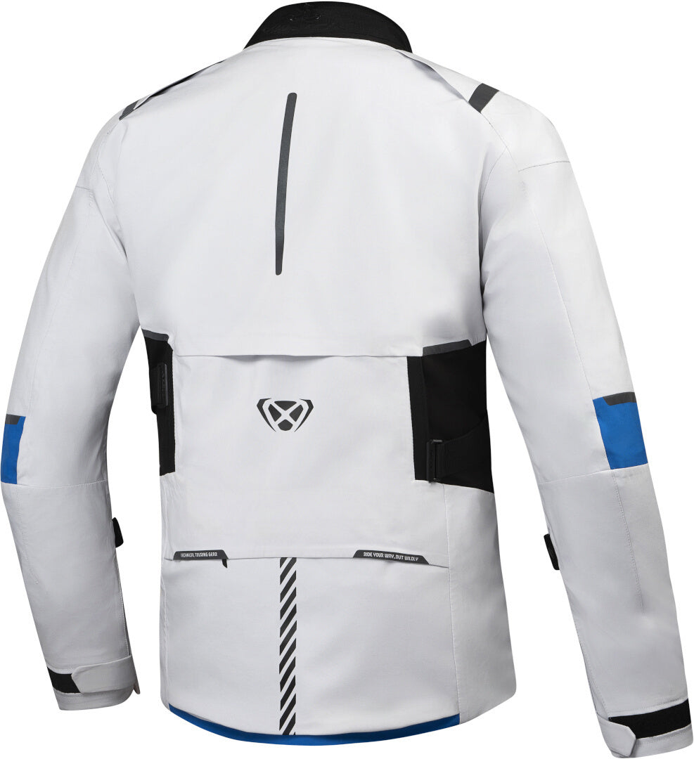IXON M-SKEID Moto Hombre Chaqueta Textil Gris Claro/Azul – 2 – Maximomoto PT