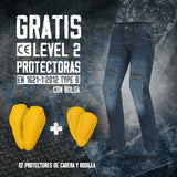 BELA BOSTON Denim Jeans CE Approved AA Moto Calcas Azul