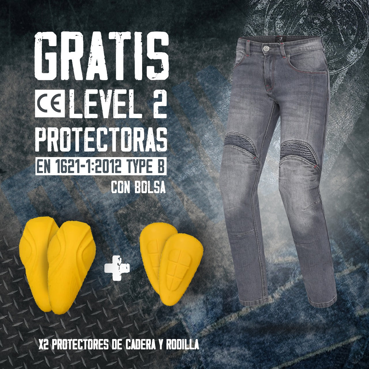 BELA BOSTON Jeans CE Motorcycle Pants Dark Gray – 2 – Maximomoto PT