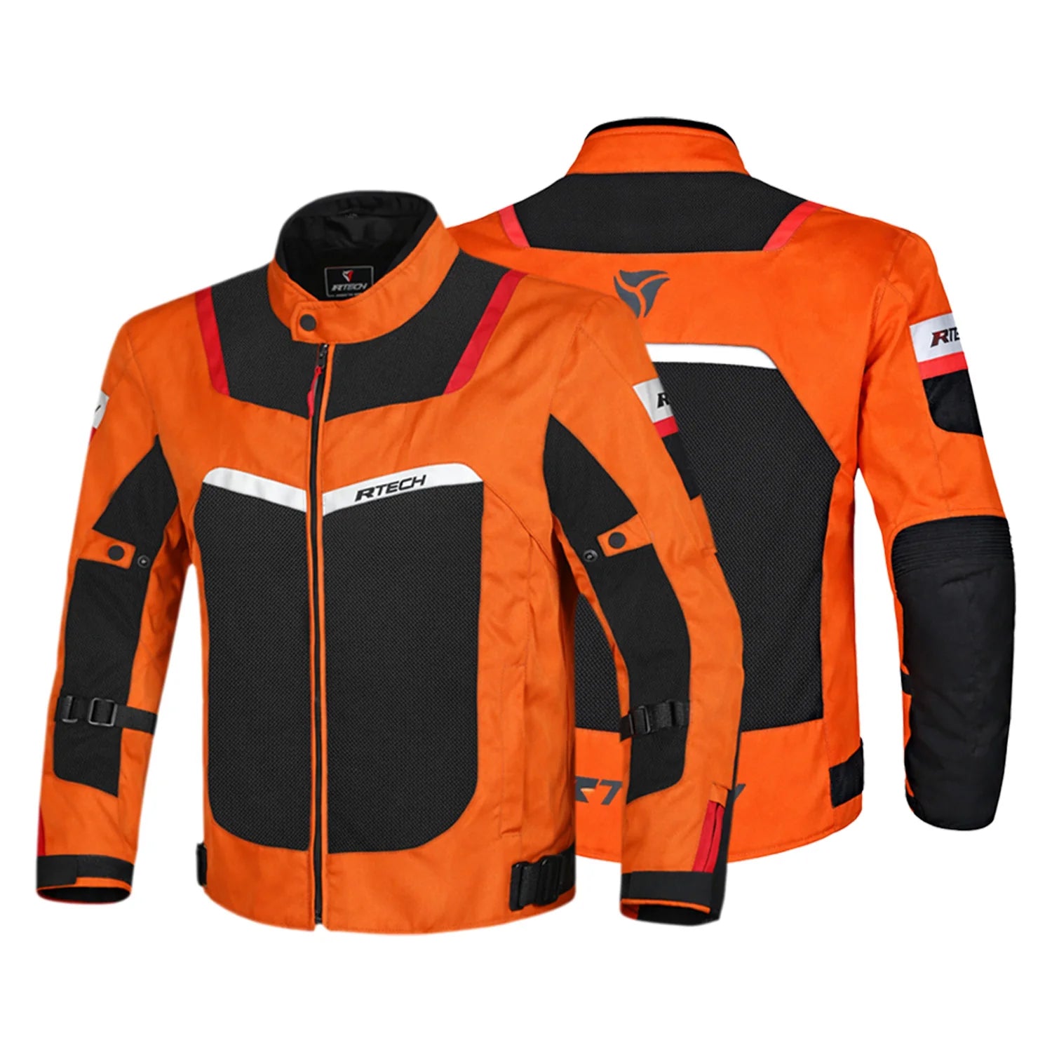 Textile Spiral Mesh Black Orange Jackets – 2 – Maximomoto PT
