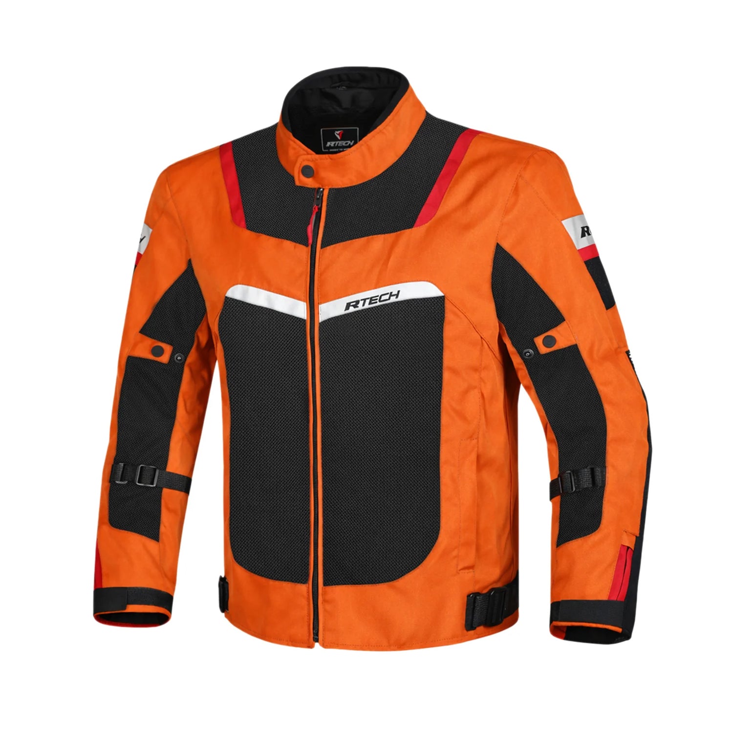 Textile Spiral Mesh Black Orange Jackets – 1 – Maximomoto PT