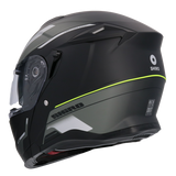 SHIRO DISCOVER ROYAL Moto Modular Capacete Preto Matt Verde