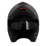 SHIRO DISCOVER ROYAL Moto Modular Capacete Preto Matt Verde