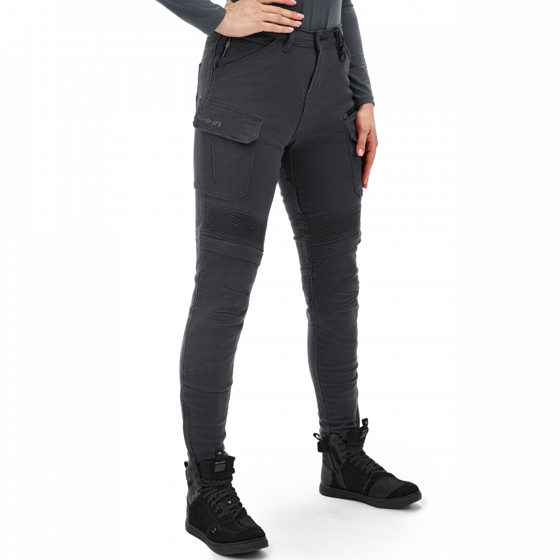 SHIMA GIRO 3.0 SENHORA CALCAS DE MOTO CINZA – 3 – Maximomoto PT