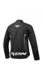 IXON CORDOLO Hombre Textil Moto Chaqueta Negro Antracita Blanco