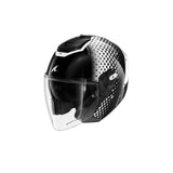 SHARK RS JET Moto Capacete Branco Preto