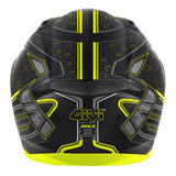GIVI 50.8 Mystical Moto Integral Casco Negro Amarilla Titani